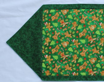 Christmas Gingerbread Table Runner / Christmas Table Runner / Christmas Gingerbread Men