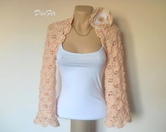 LIQUIDATION Stock SALE 30% OFF Bolero Shrug Wedding Bridal Accessories Chic Hand Knitted Gift Women Crochet Elegant Jacket Cardigan Capelet