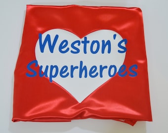 Adult Custom Superhero Cape with 1 or 2 words plus shape!