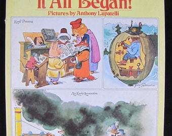 The way it all began! // 1975 1st US Edition Hardback // How things were started Children's book