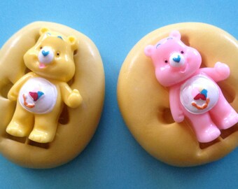 BEAR Silicone MOLD - Craft Supply, Fondant Mold, Cake Supply, Cake Supply, Bear Mold, Fondant Topper, Chocolate Mold, Polymer Clay Mold