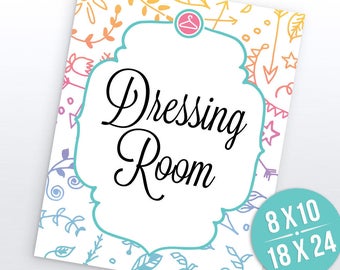 dressing room sign etsy