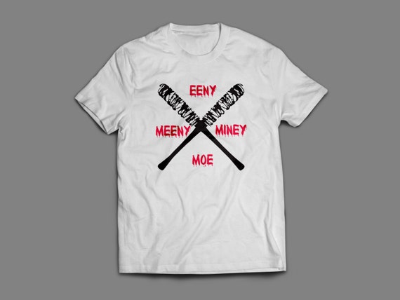 The Walking Dead "Eeny Meeny Miney Moe" NEGAN Shirt S-4XL Available TWD Lucille