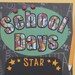 School Days Children Boy or Girl Star First Day Premade Scrapbook Page
