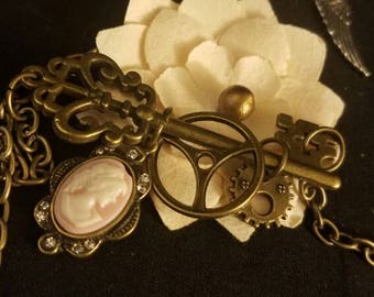 Charm Key Steampunk Necklace