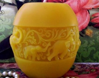Beeswax Elephant Candle