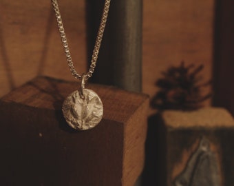 Lavender Necklace- fine silver