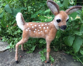 NEEDLE FELTED Soft Sculpture Fawn, Megan Nedds Instruction - Wynde