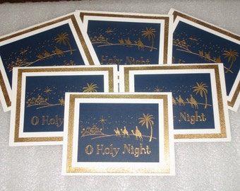 Christmas Nativity Religious Christian Card O Holy Night Card Set
