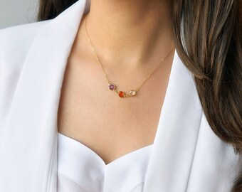 birthstone necklace for mom - Gift for mom, Family tree necklace, Personalized Mothers Gift, Grandmother necklace, Christmas gift for her
