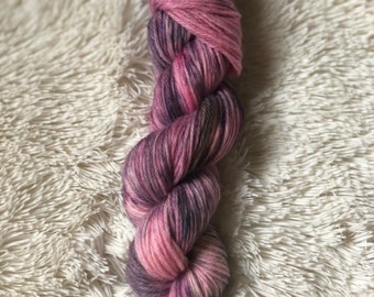 Hand-dyed "Rose Quartz" 100% wool yarn MombieLand