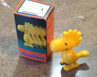 Vintage Woodstock Mini Hopping Toy Figurine Aviva 1965 Original Box