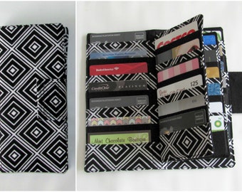 Card Organizer, Credit Card Wallet, Business Card Holder, Card Wallet, Gift Card Holder, Loyalty Card Wallet, Wallet, Black Diamond
