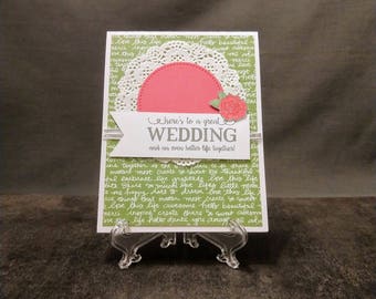 Handmade Card - Non-Fancy Wedding Card - Wedding Gift