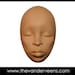 Mold No.47 (Face- African looking with closed eyes) by Veronica Jeong