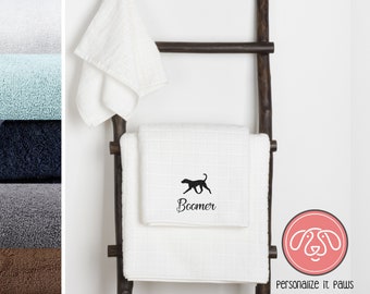 American Foxhound Embroidered Towel