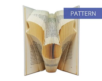 Folded Book Art Pattern - Harry Potter Golden Snitch - 157 Folds - Bookfolding Pattern - Folded Book Pattern - Book Folding pattern