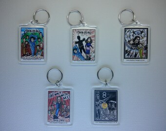 Twin Peaks poster keyrings