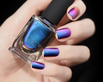 Birefringence - Blue, Purple, Red, Green, Yellow, Orange Ultra Chrome Color Shifting Nail Polish