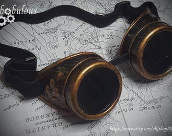 Steampunk goggles , vintage goggles, aviator goggles, steampunk glasses, mad max goggles, cosplay goggles, motorcycle goggles, Burning man