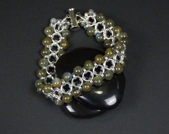 Labradorite Chainmaille Bracelet