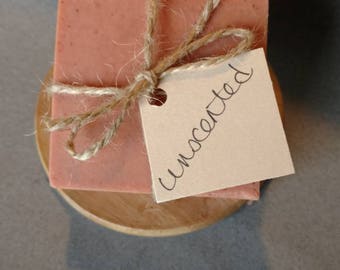 Unscented Soap - Natural Soap - Handmade Soap- Cold Process Soap