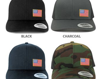 Flexfit Boss College Font Embroidered Flat Bill Snapback Cap Black