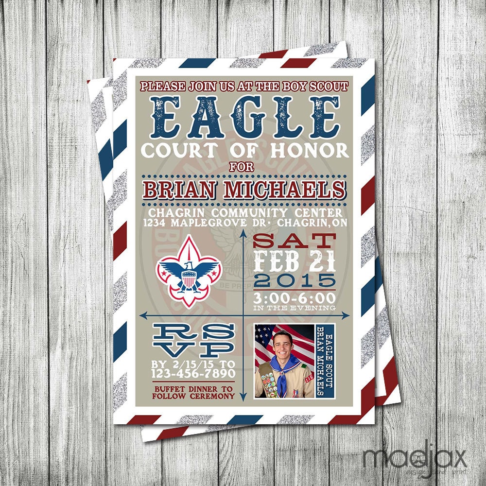 Eagle Scout Invitation DIGITAL FILE Court of Honor