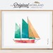 Sailboat Print Nursery Ship Print Nautical Art Print Play