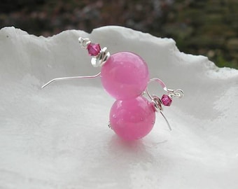 Pink Murano Glass Earrings