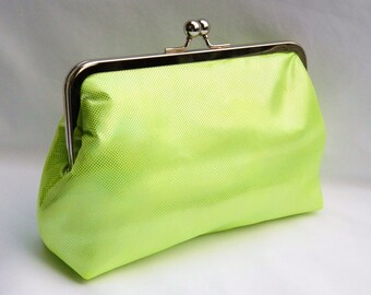 Clutch Purse, Neon Green Clutch, Evening Clutch, Bridesmaid Clutch, Wedding Clutch Purse
