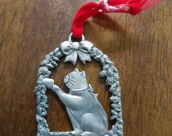 Seagull pewter ornament