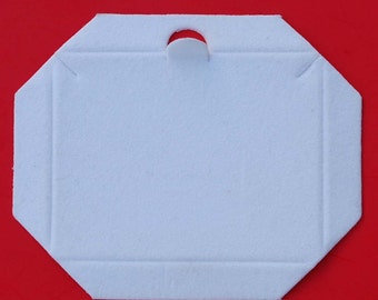 White Velour-Flocked Cardboard Jewelry Gift Necklace Box Insert NEW - Lot of 50