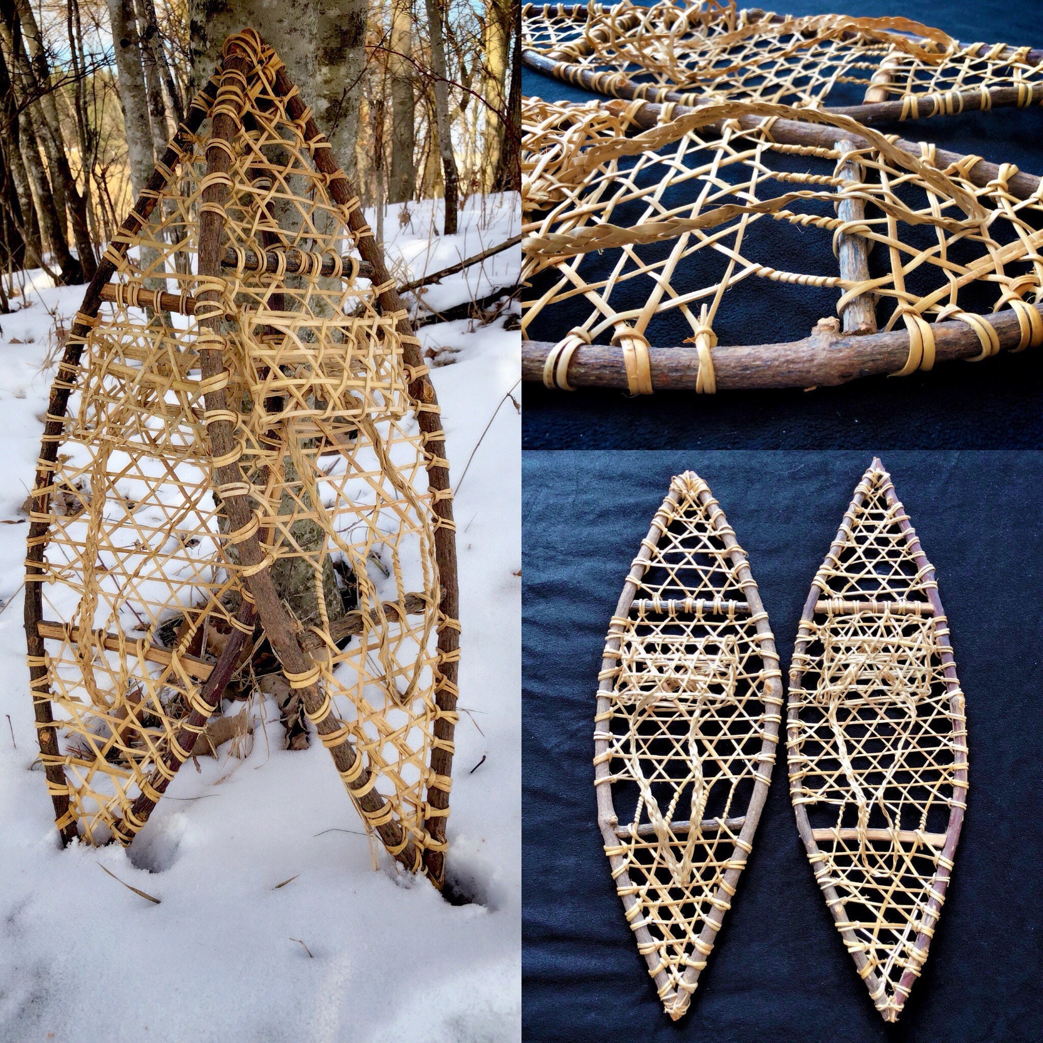 Native American Snowshoes Handmade Snowshoes Snowshoe Decor