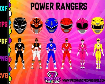 Download Power rangers svg | Etsy