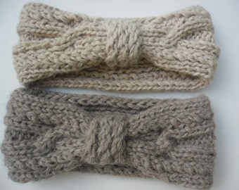 HEAD bands in Alpaca taupe and beige