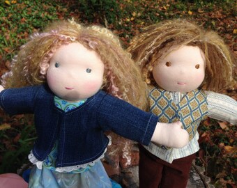 Custom Waldorf Doll 12-13 inch Waldorf inspired Noble Dolls