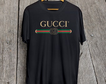 Gucci Shirt Men and Women Gucci Inspired Gucci Vintage Black Shirt S - XXL