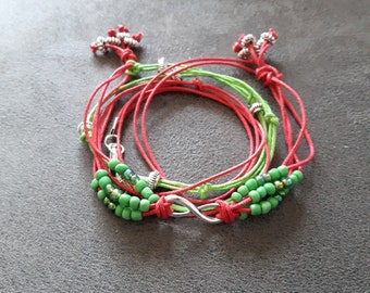 Bracelet, wrap bracelet, infinity, handmade