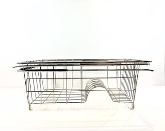 Dish Drying Rack Stainless Steel Adjustable Over The Sink and Freestanding Portable Farmhouse Dish Dryer Drainer