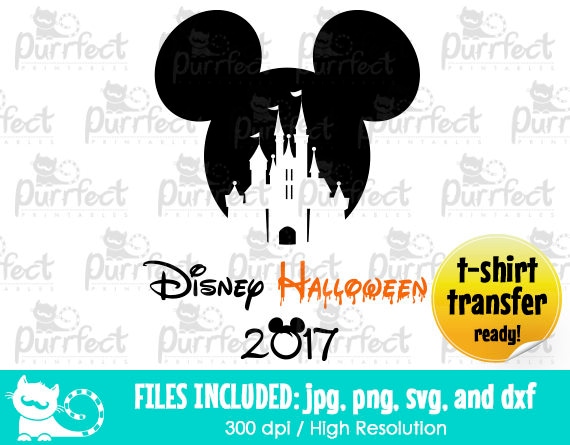 Items similar to Mickey Halloween Castle 2017 SVG, Disney Halloween