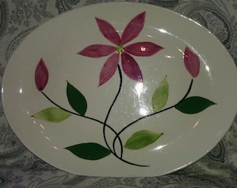 Hand Painted American Heritage Oval Platter from 1955.