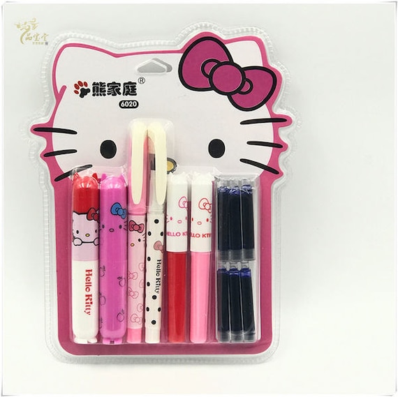 NEW Limited Edition Hello Kitty 6 Fountain Pen plus 6