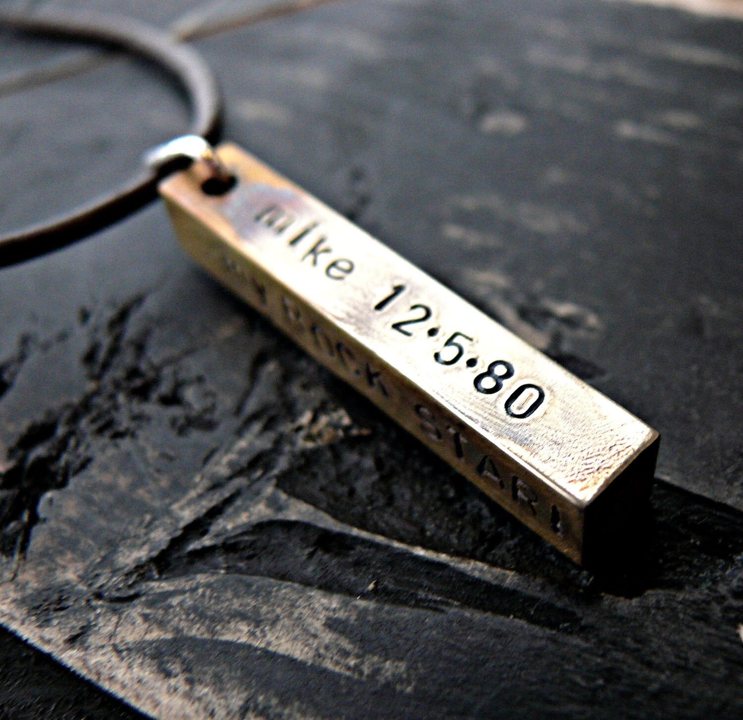 Personalized Mens Necklace Personalized Fathers Gifts Mans