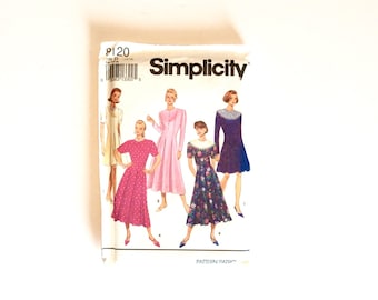 Simplicity 8120, Women's Dress Pattern, Size 12 - 16, Vintage Uncut Pattern
