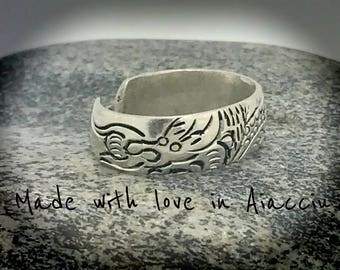Tibet silver men ring. Adjustable