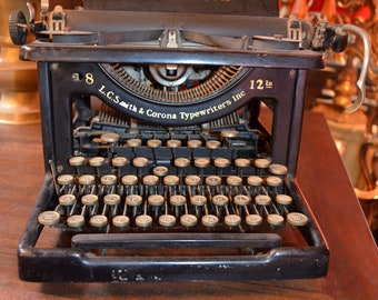 Vintage LC Smith & Corona Typewriter LLC 8-12
