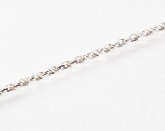 Thin Silver Rope Chain
