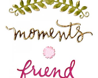 Sizzix Thinlits Floral Arch and Words
