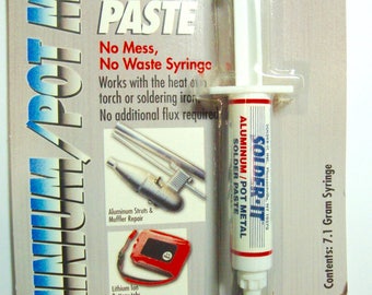 Solder It Aluminum and Pewter LOW TEMPERATURE Soldering Paste with Flux